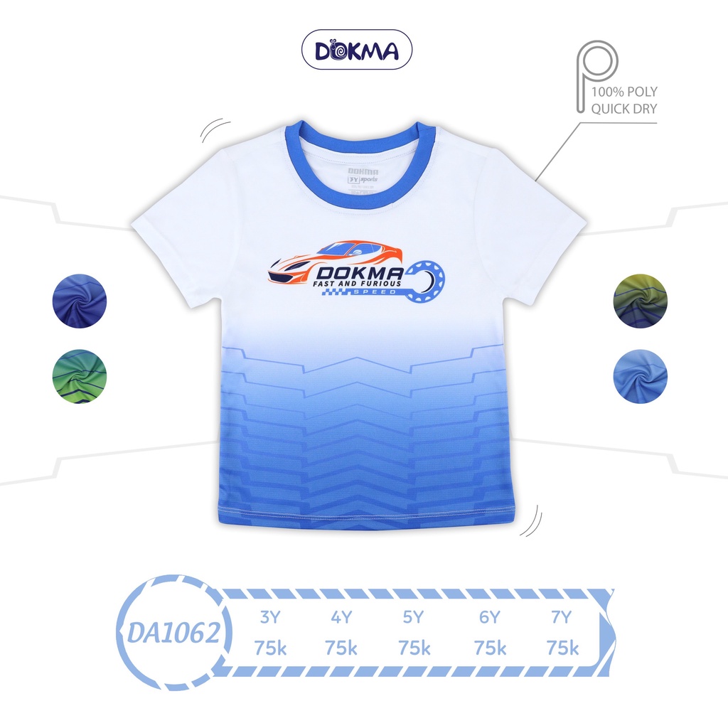 Áo cộc tay thể thao bé trai Dokma mới nhất