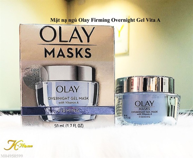 Kem dưỡng làm săn chắc,trắng da ban đêm Olay Overnight Gel Mask Firming Vitamin A 50ml Hàng Nhập USA