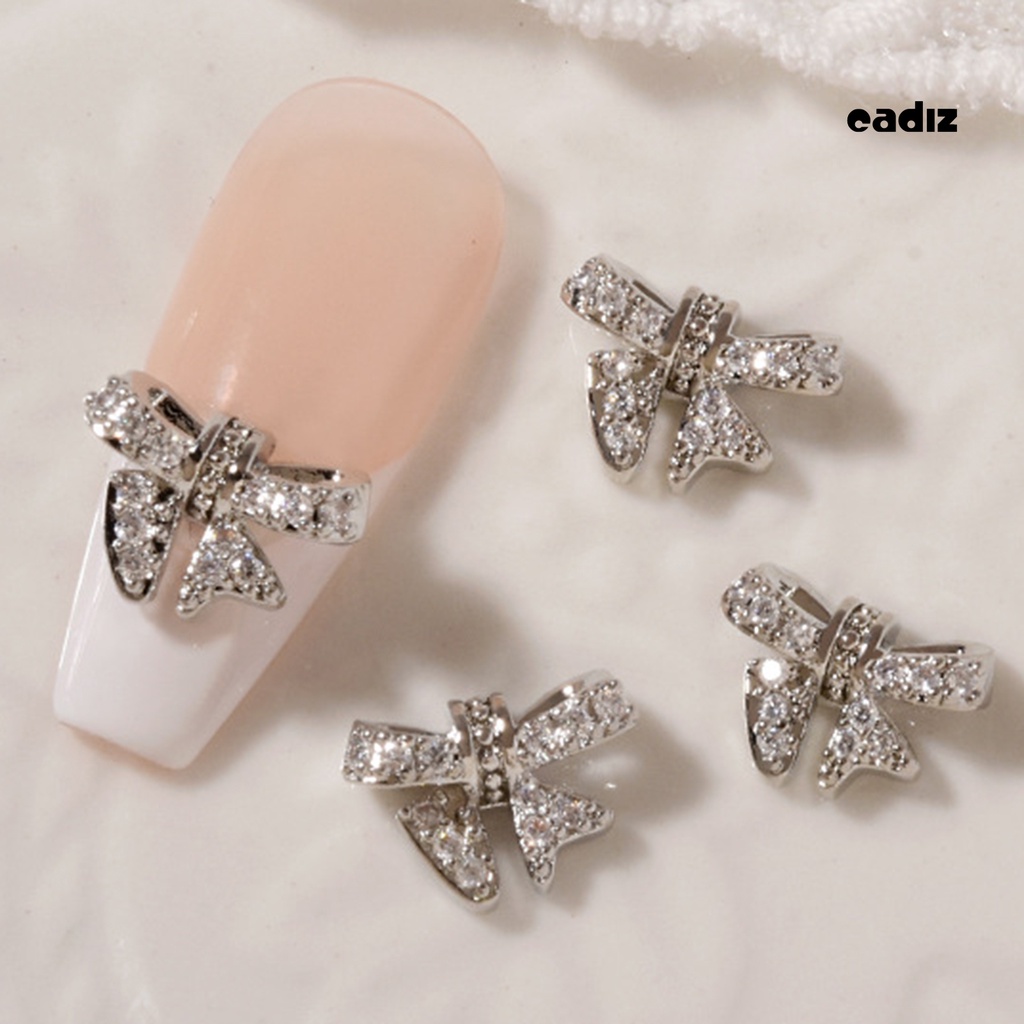 Phụ Kiện Nơ Đính Trang Trí Móng Tay Chống Gỉ DIY