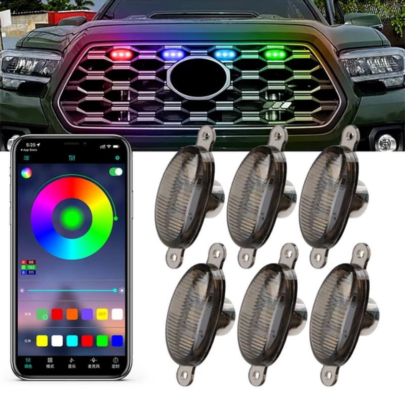 Led định vị ca lăng chỉnh màu qua app 4 mắt