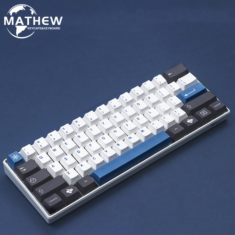 Keycaps Cherry Profile Arctic cho bàn phím cơ 139 Phím PBT 61 / 68 / 71 / 84 / 87 / 100M chất lượng cao