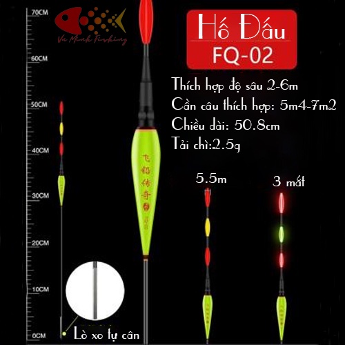 Phao Hố Đấu Ngày Đêm Cao Cấp. Phao Câu Cá Hố Đấu Tăm To, Đèn Sáng. Độ Nhạy Cao {Tặng Kèm Pin}