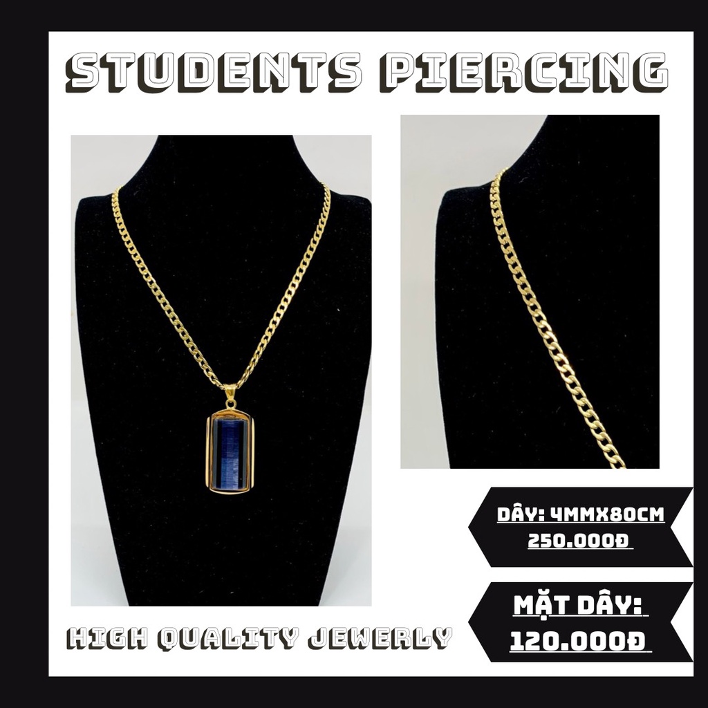 [Rẻ Vô Địch] Bộ Dây Chuyền Màu Vàng Glod - Thép Không Gỉ