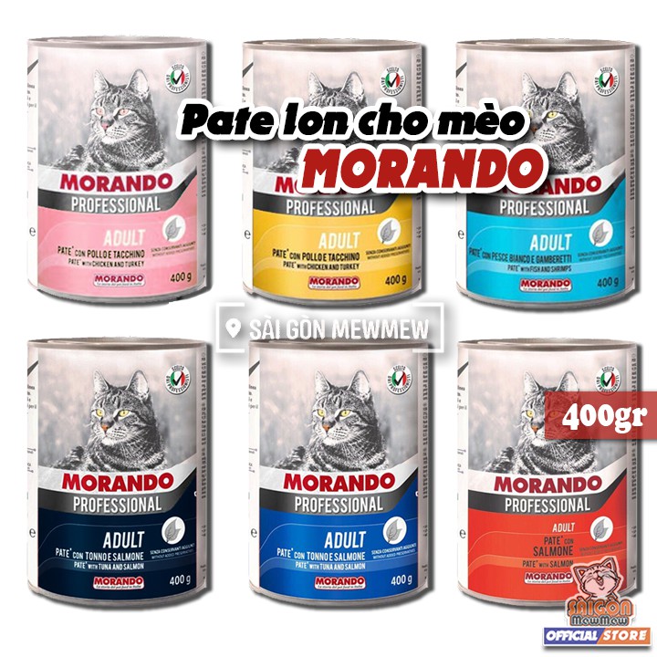 Pate lon cho mèo MORANDO 400gr