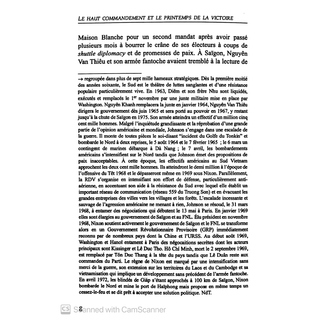 Sách - Général Vo Nguyen Giap la haut commandement et le printemps de la victoire