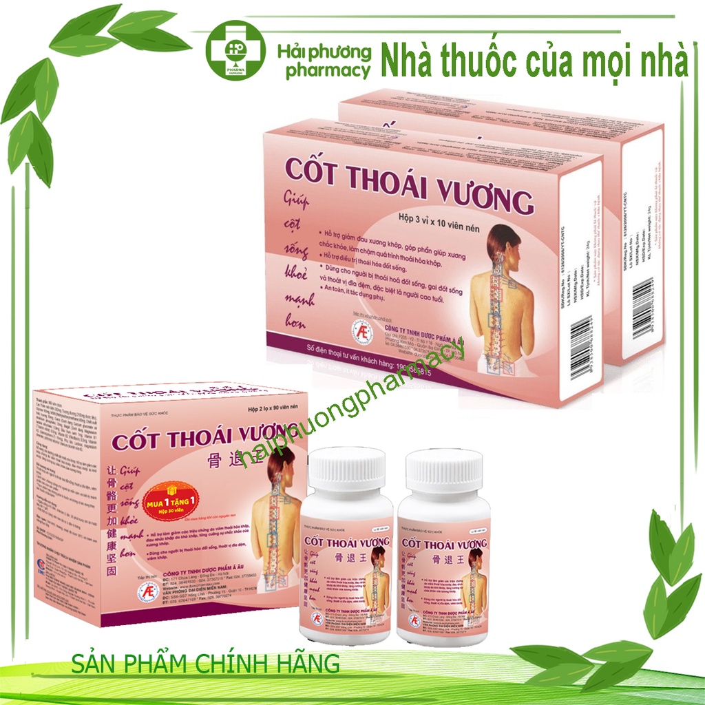 Thoái hóa cột sống, thoái hóa khớp, thoát vị đĩa đệm, gai cột sống đã có Cốt Thoái Vương