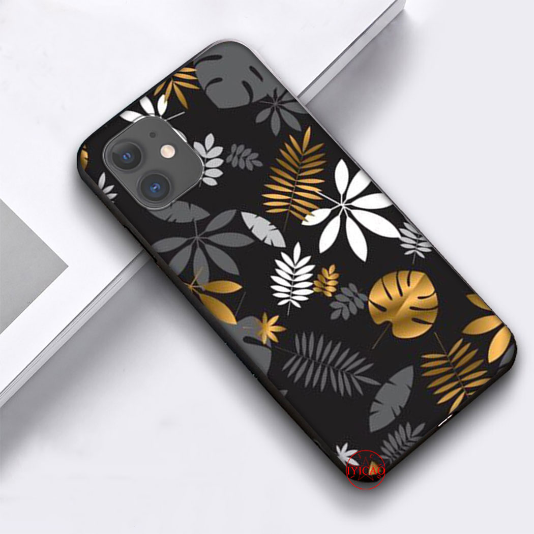 Ốp Lưng Silicone Mềm In Hình Hoa Hồng Vàng Cho Iphone 5 5s 6 6s 7 8 Plus X Xr Xs Max Se 2020