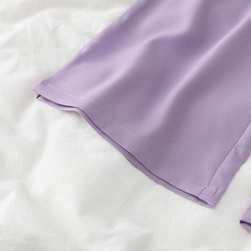 Quần ống rộng culottes dáng dài lưng thon 100cm siêu Hot phong cách Hàn Quốc