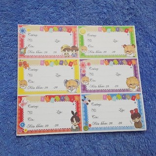 Nhãn vở chibi BTS - BT21