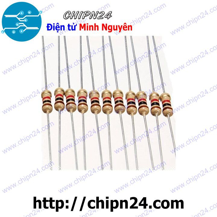 [50 CON] Điện Trở 10R 1/4W 5%