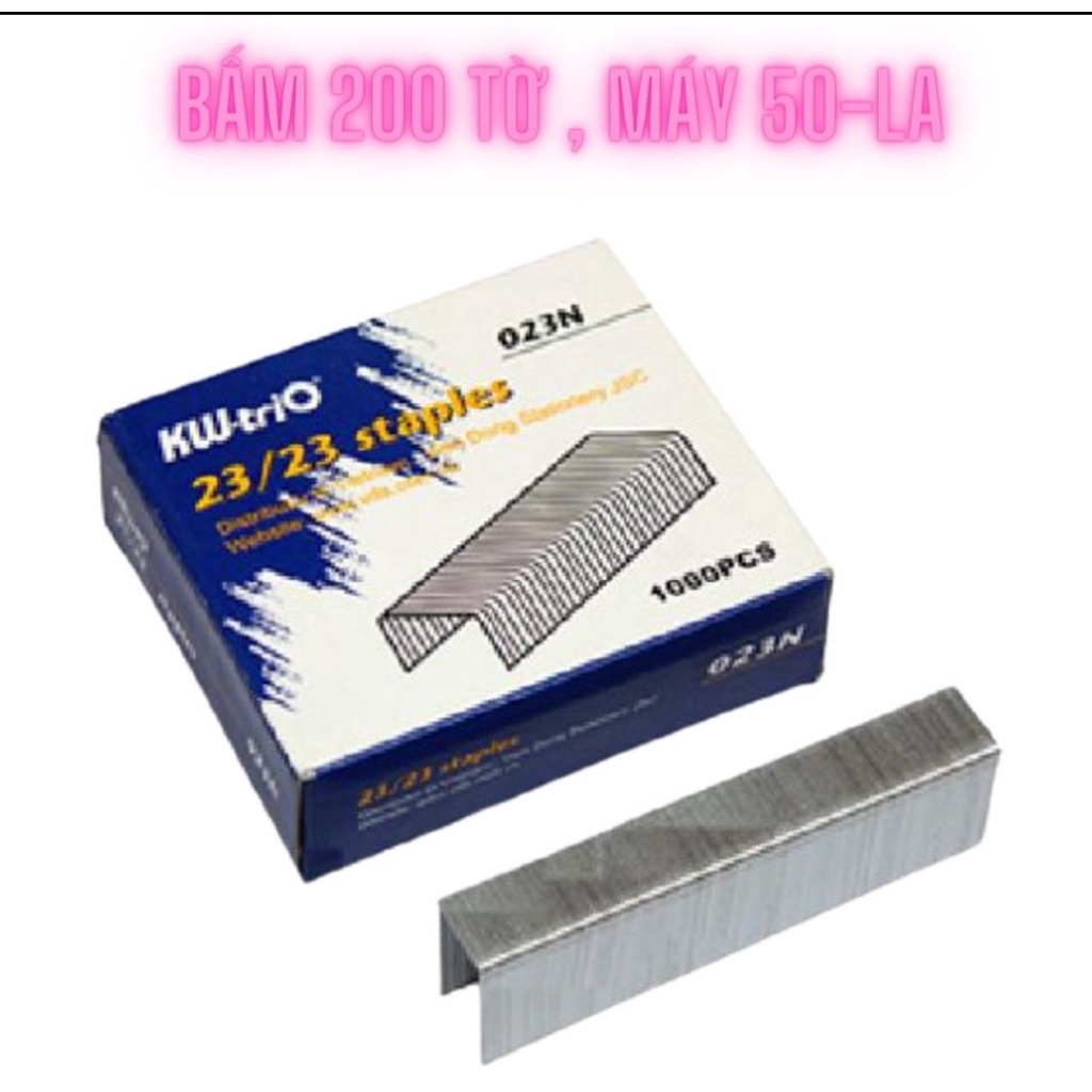 Kim bấm giấy KW.Trio, ghim bấm giấy số lớn đinh gim giấy ghim đóng tập đủ size 23/8 23/10 23/13 23/15 23/20 23/23