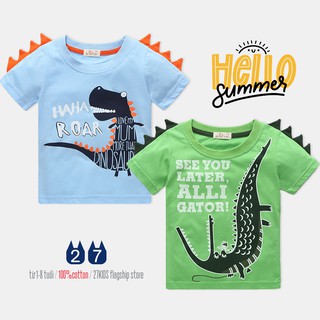 Áo khủng long cho bé BETOP họa tiết đáng yêu chất cotton hàng xuất khẩu