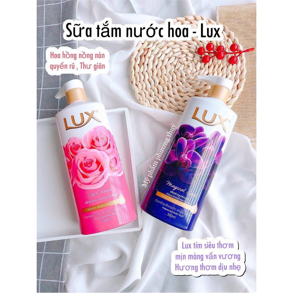 Sữa tắm Lux Thái 550ml sữa tắm nước hoa lưu hương cả ngày Linh Giang chính hãng