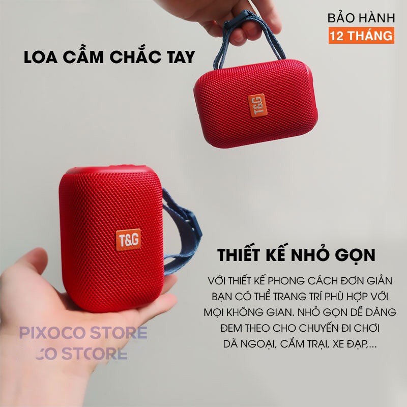 Loa bluetooth TG 339, loa mini 2022 xách tay hỗ trợ USB, thẻ nhớ TF, bass cực ấm nghe nhạc chất lượng tốt âm thanh Hifi
