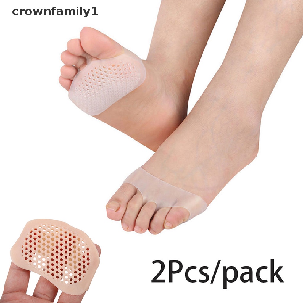 Set 2 Miếng Lót Giày Cao Gót Bằng Silicon Mềm Chống Trượt crownfamily1