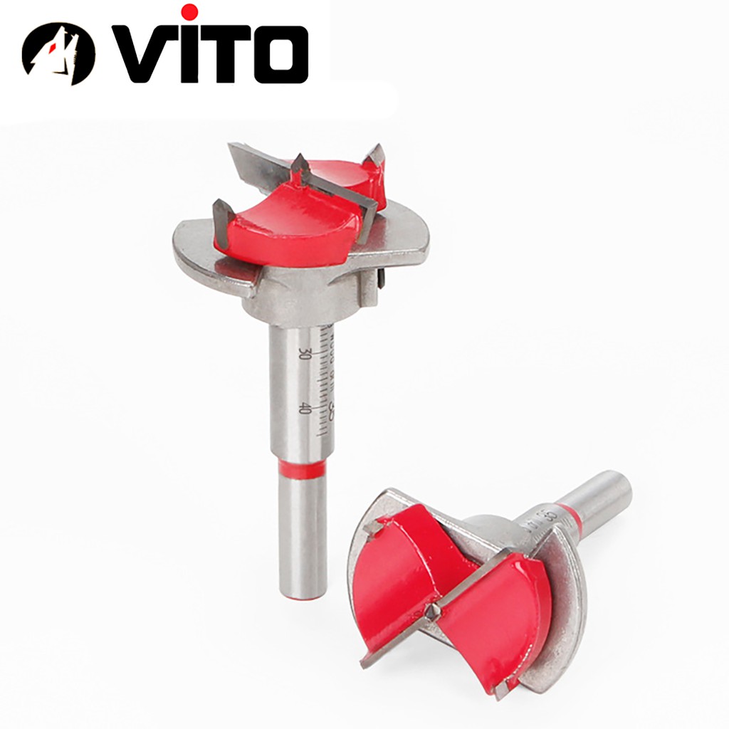 Mũi Khoét, Mũi Khoan Gỗ Bản Lề Bật 15-35mm VITO Có Cữ Giới Hạn Chuyên Dụng