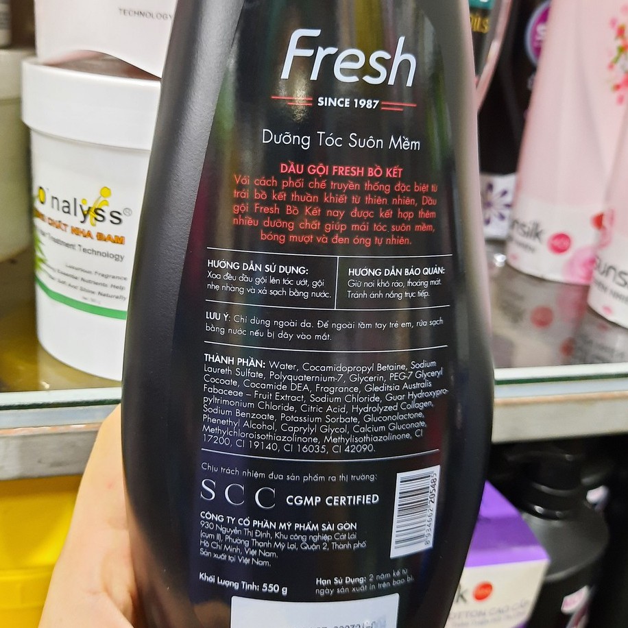 Dầu Gội Fresh Bồ Kết - Bổ Sung Tinh Chất Collagen 550g