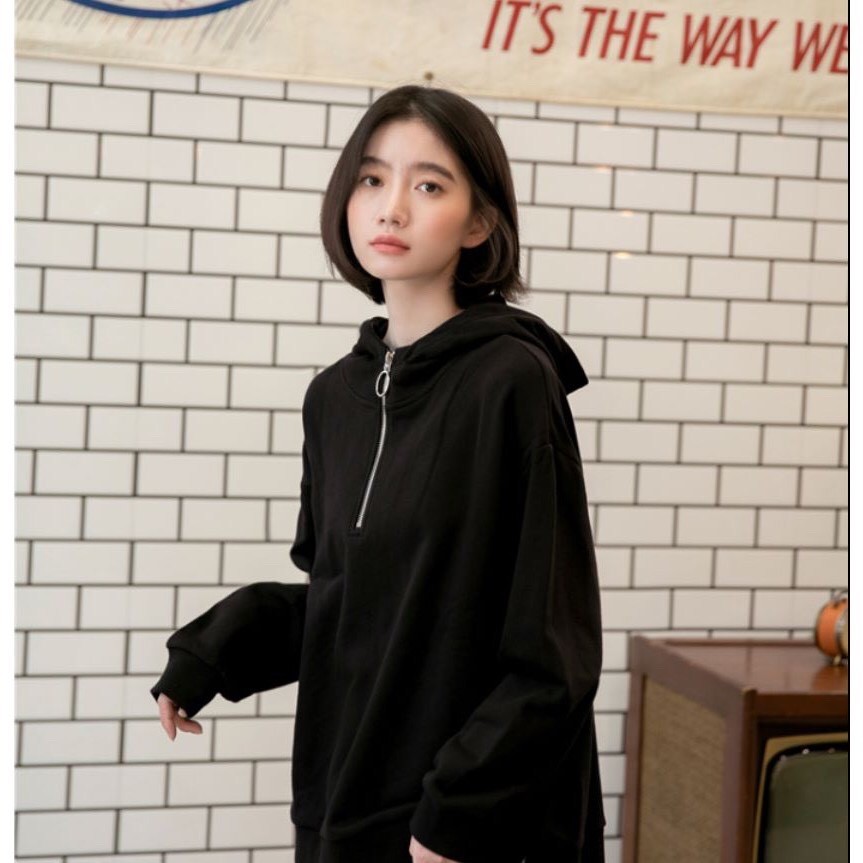 Hoodie Trơn Tránh Nắng Bụi 123SHOP Dành Cho Nam Cho Nữ Có Dây Kéo Cho Cặp Đôi Chất Unisex Phối Zip 3 Màu | BigBuy360 - bigbuy360.vn