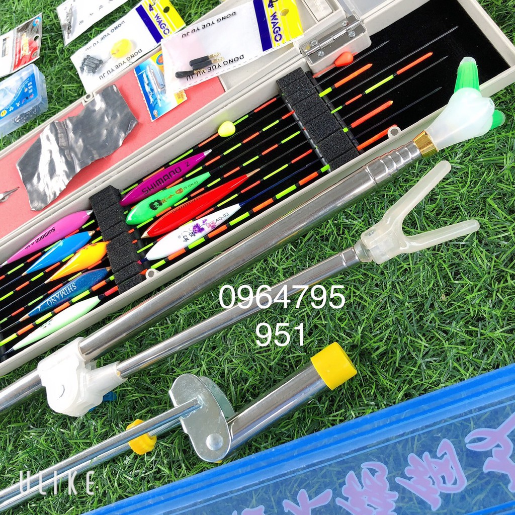 Combo phao câu đài kèm phao câu đài phao chạy và chống cần