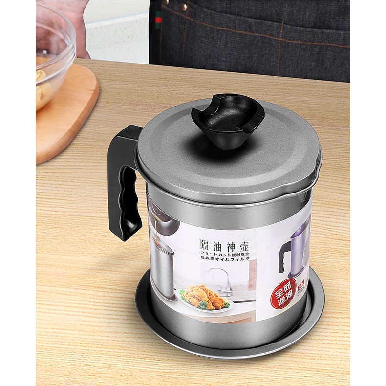 Bình đựng dầu ăn, Ca đựng dầu ăn có lưới lọc tiện dụng phong cách Nhật