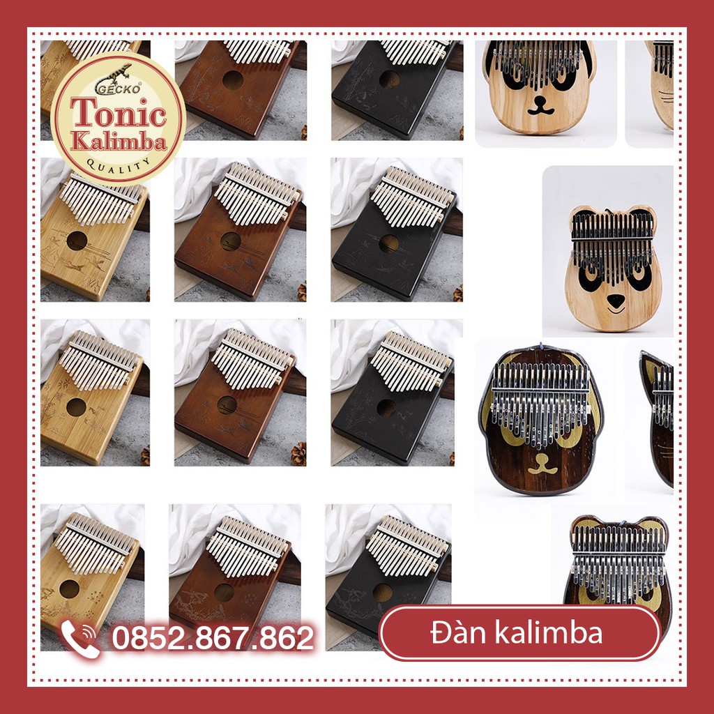 [Có sẵn] Giao nhanh 2h Đàn kalimba 17 phím gỗ mahogany mẫu mới