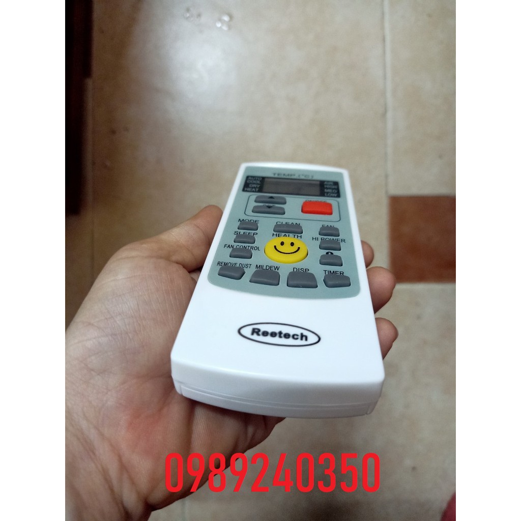 Điều khiển điều hòa Reetech mặt cười