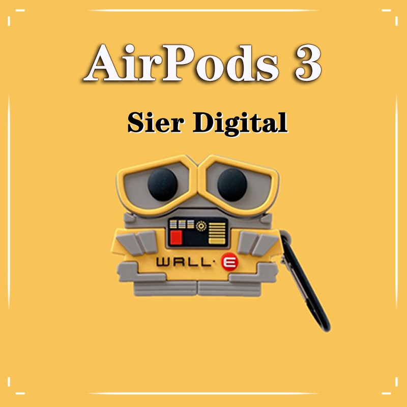 Vỏ Bảo Vệ Hộp Sạc Tai Nghe compatible AirPods Pro/compatible AirPods 3/Pro 2 Gen Hình Robot Dễ Thương