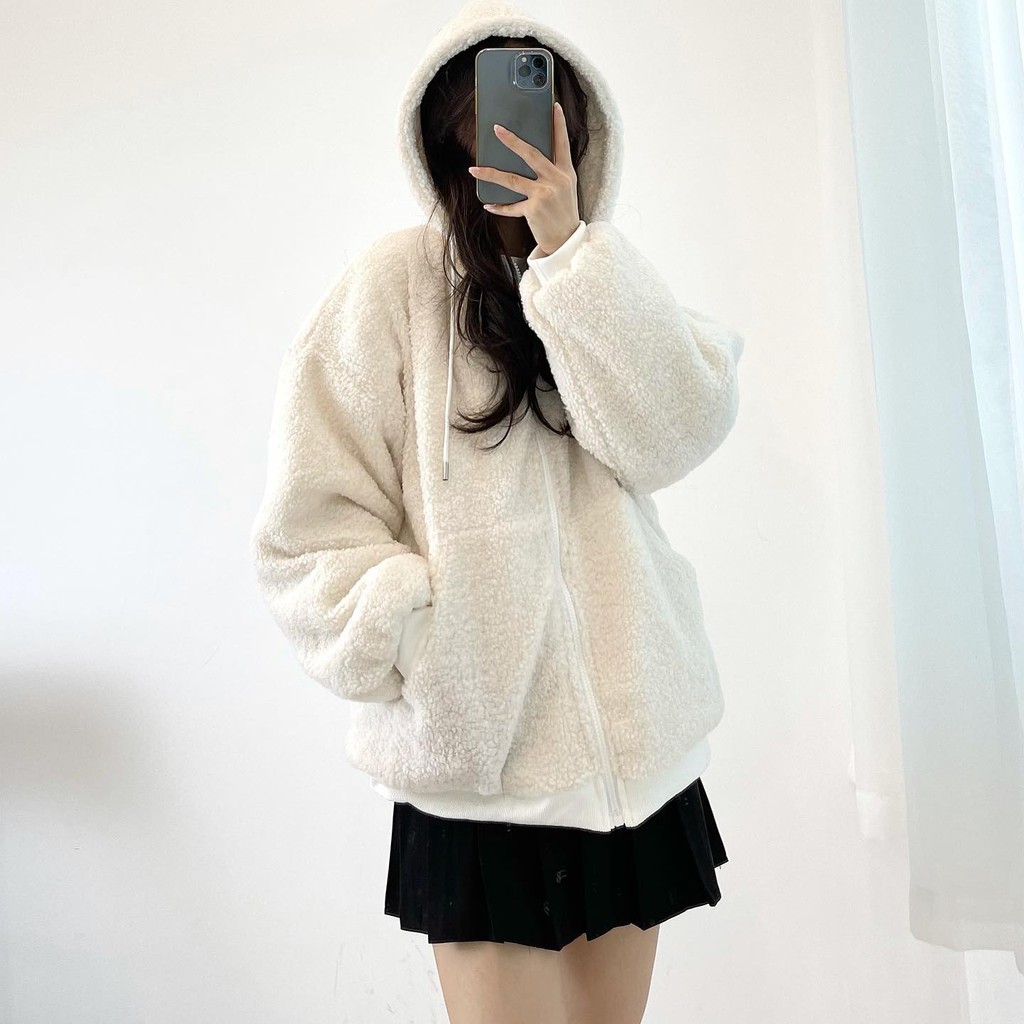 (FREESHIP) Áo khoác lông 3 màu hàng quảng châu Miho house