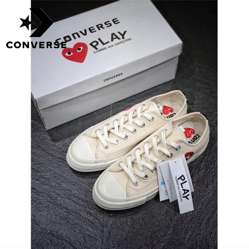 Giày Converse7556 N280260Giày thể thao Canvas đế bằng màu trắng đen phong cách cổ điển 1970s