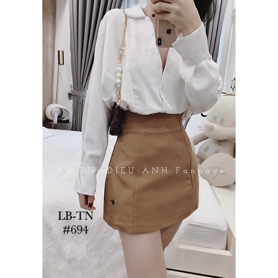 CHÂN VÁY DÁNG A THÊU ONG CD, CẠP CAO CHẤT CO GIÃN CÓ LÓT QUẦN TRONG BO CHUN MS19002 (H2-3)