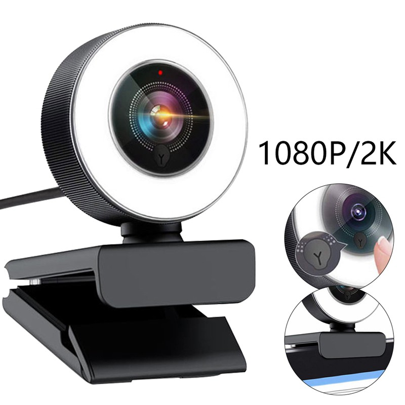 New Stock 1080P Webcam Auto Focus with Mic HD for Computer PC Skype OBS Steam