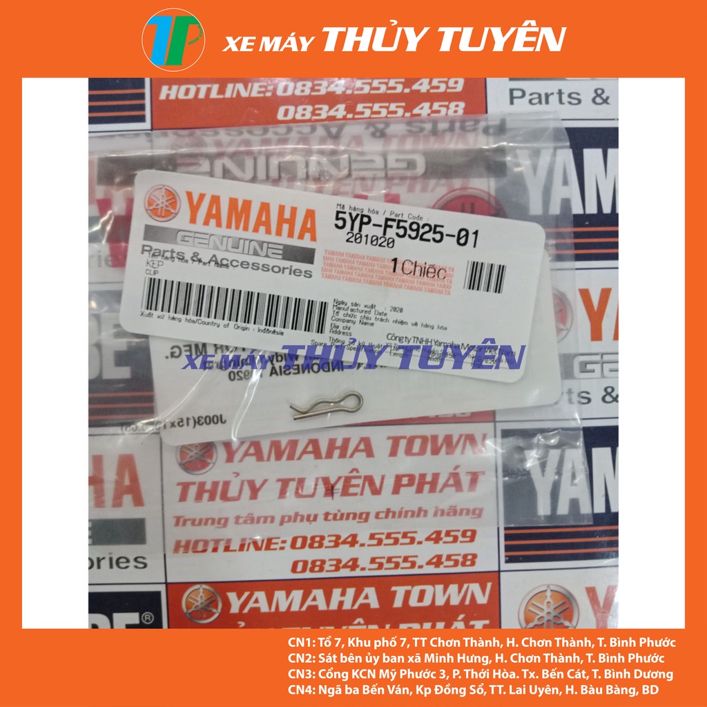 Combo trục cài bố đĩa trước dùng cho xe số chính hãng Yamaha