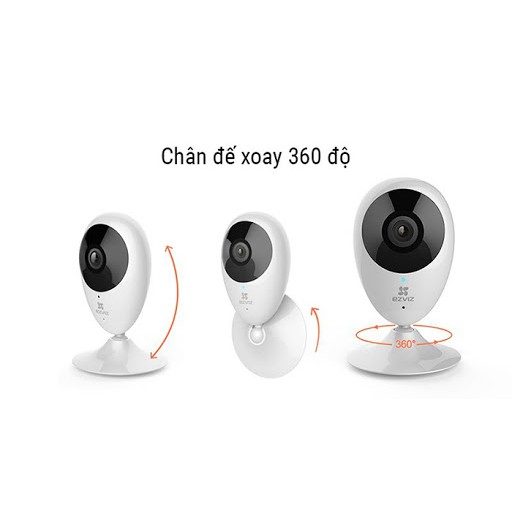 Camera ip trong nhà EZVIZ C2C 1MP, Camera Nhỏ gọn, Sắt Nét, Hổ trợ thẻ nhớ lên đến 128G - Hàng chính hãng