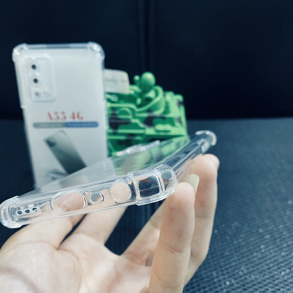 Ốp lưng chống sốc OPPO A55 4G dẻo trong suốt cao cấp bo 4 góc chống va đập bảo vệ camera