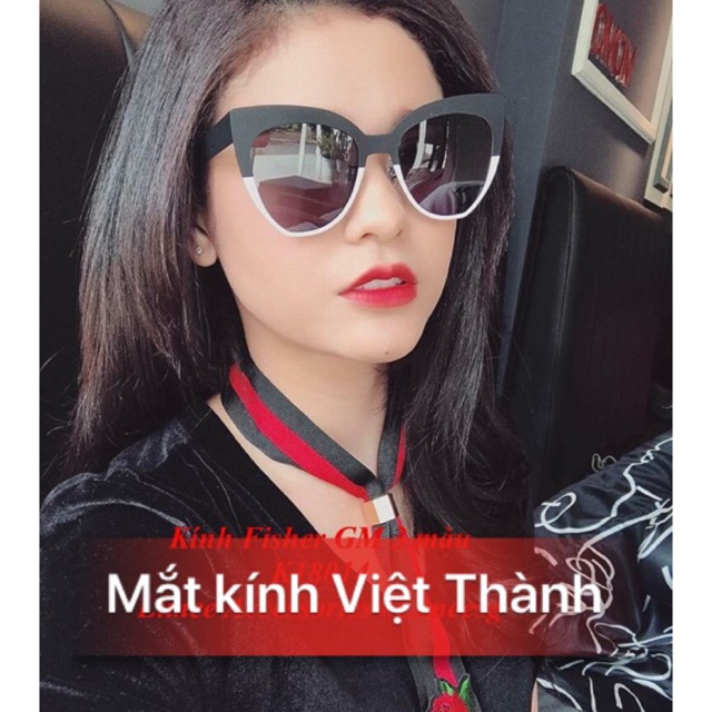 mắt Kính mát nữ mắt mèo phối màu hot nhất 2021 kính râm cho nữ