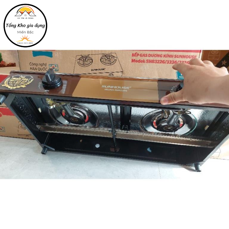 Bếp gas dương kính Sunhouse SHB 3336 《 NEW》- CHÍNH HÃNG , SALE GIÁ TỐT