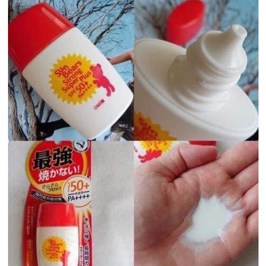 Kem Chống Nắng Omi Sun Bears 30ml [HÀNG CHUẨN] Nhật Bản SPF 50+