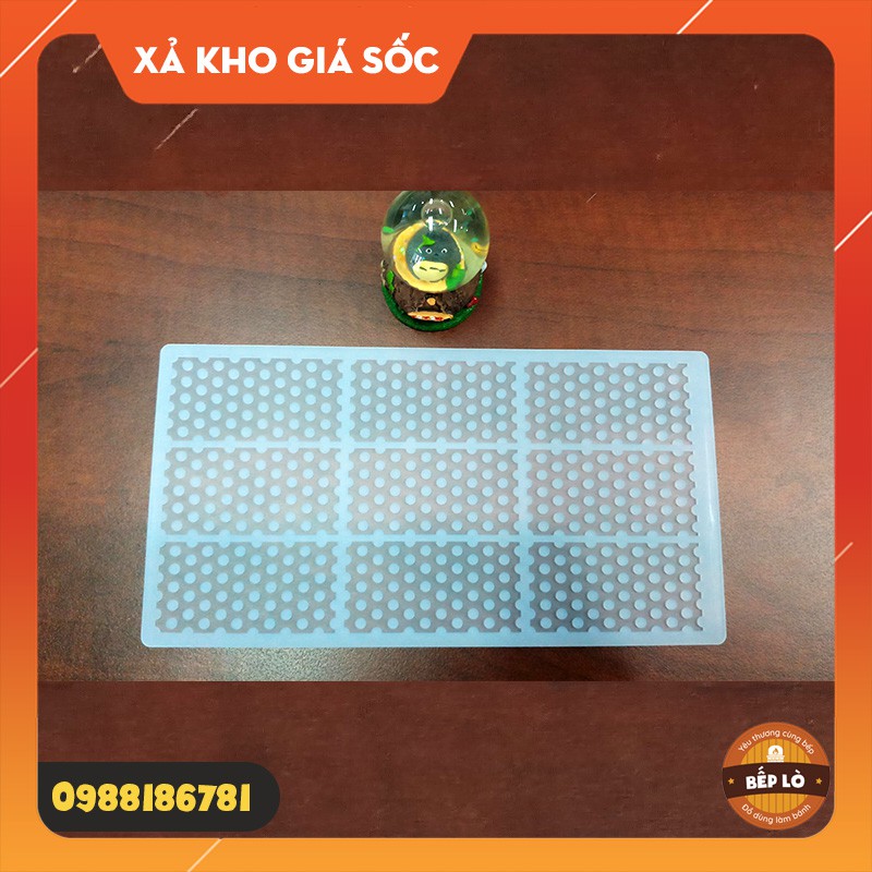 Khuôn silicon tạo hình socola trang trí bánh kem - Khuôn tổ ong