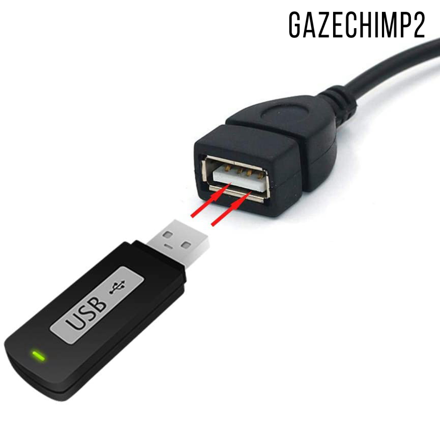 Cáp Chuyển Đổi Âm Thanh Gazechimp2 3.5mm Male Aux Sang Usb Female Cho Xe Hơi