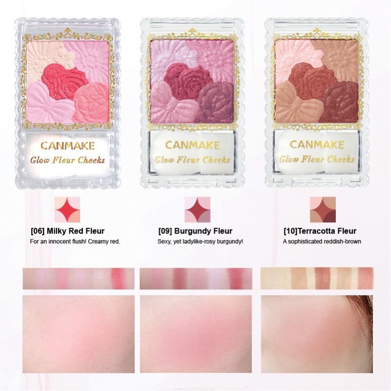 Phấn má hồng Canmake Glow Fleur Cheek