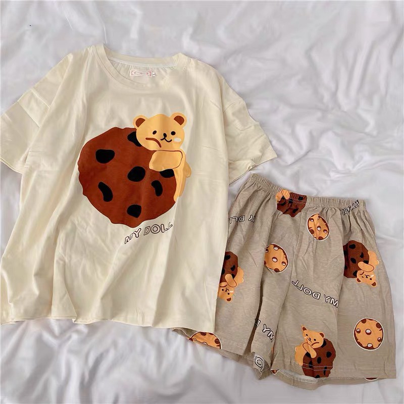 Set bộ hoạt hình - Chất Thun cotton - Dành cho người dưới 60kg | BigBuy360 - bigbuy360.vn