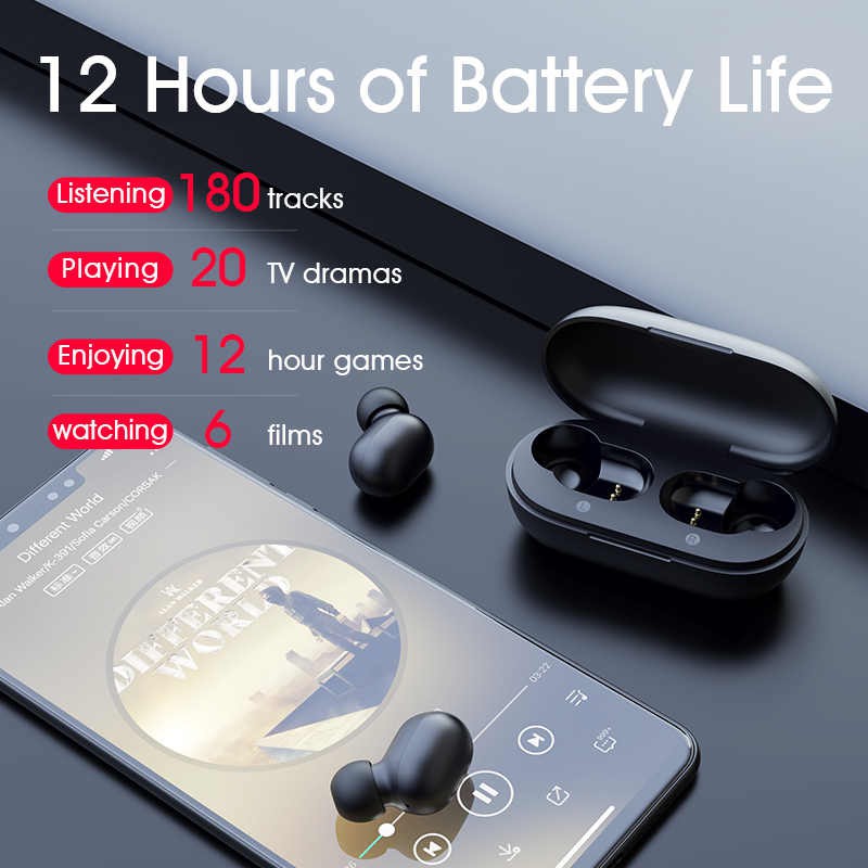 Tai nghe bluetooth Xiaomi - Haylou-GT1 dung lượng pin đến 12 giờ, phím chạm cảm ứng