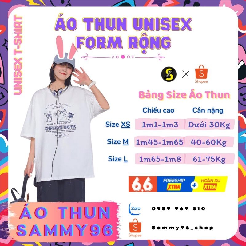 Áo thun nam nữ unisex tay lỡ SHIPPER basic tee phông form rộng oversize 2 màu trắng và đen cotton dáng xuông – SamMy96