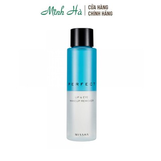 Nước tẩy trang mắt môi Missha Perfect Lip & Eye Make-Up Remover