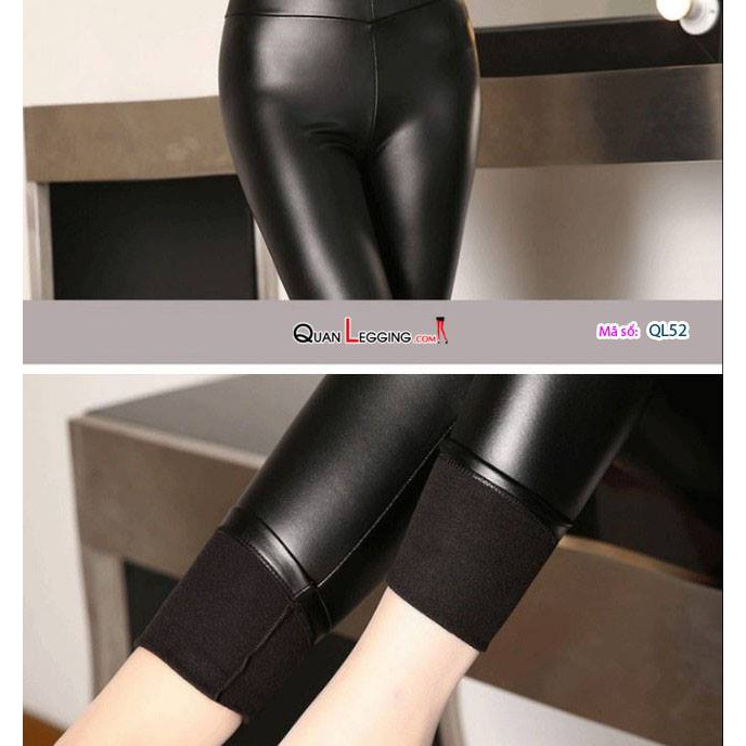 Quần giả da nữ cạp cao PU - QL52 | BigBuy360 - bigbuy360.vn