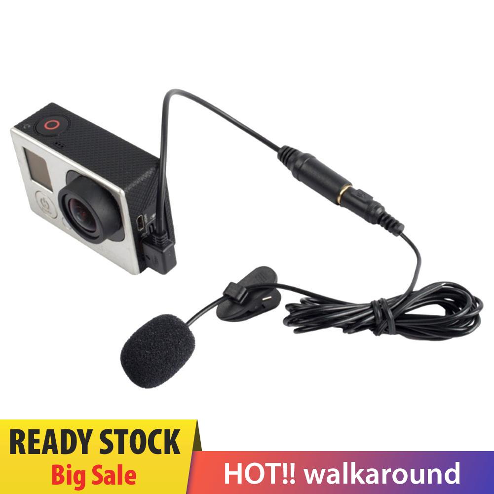 walkaround Professional Mini USB External Mic Microphone With Clip for GoPro Hero 3/3+