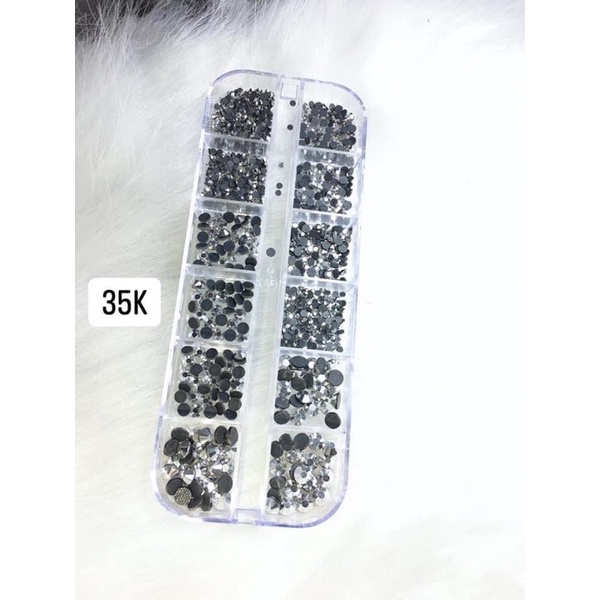 Đá chân bằng, đá tròn , đá trắng , đá vang, đá mix size mix màu, đá đen , đá gắn móng tay, đá nail