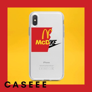 Ốp lưng iPhone vỏ mềm trong suốt "McDonald - Nike" iPhone 6/7/8/X/XS/XSMax/XR