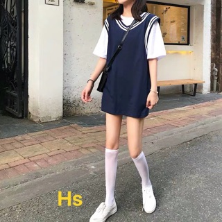 Áo gile viền trắng HS72