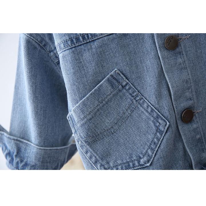 Áo khoác bò cho bé gái - trai, áo khoác jean bé trai, gái hoạt hình Snoopy cho bé từ 10-25kg -Mẫu mới nhất cực dễ thương